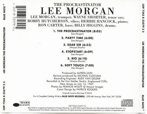 Lee Morgan - The Procrastinator (1976) {Single LP} Flac+Mp3