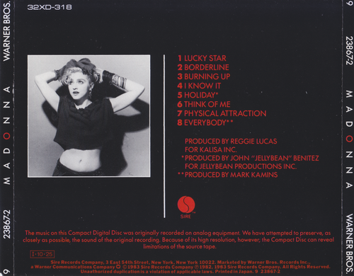 Madonna - Madonna (1983) CD-Rip