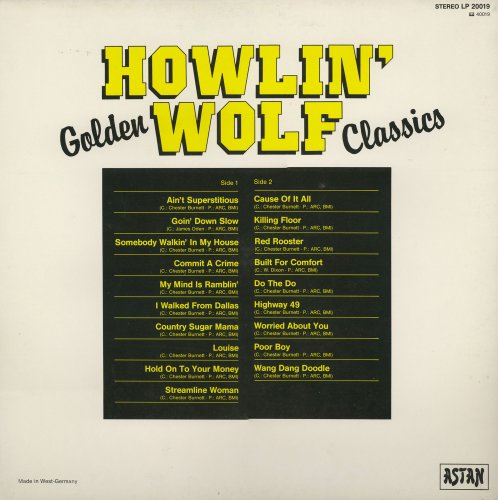 Howlin' Wolf - Golden Classics (1984) LP