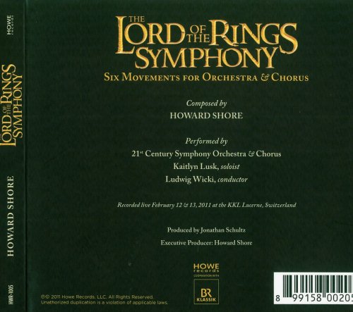 Ludwig Wicki - Shore: The Lord Of The Rings Symphony (2011)