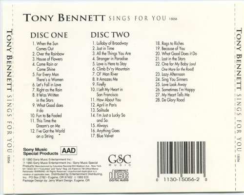 Tony Bennett - Sings for You: 40 All-Time Favorites! (1993)