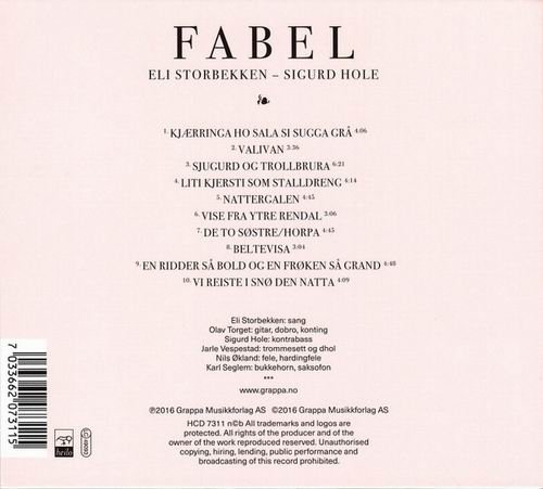 Eli Storbekken & Sigurd Hole - Fabel (2016) CD Rip