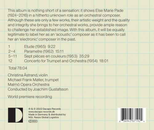 Christina Astrand, Michael Frank Møller, Malmo Opera Orchestra, Joachim Gustafsson - Else Marie Pade: The Orchestral Album (2022) [Hi-Res]