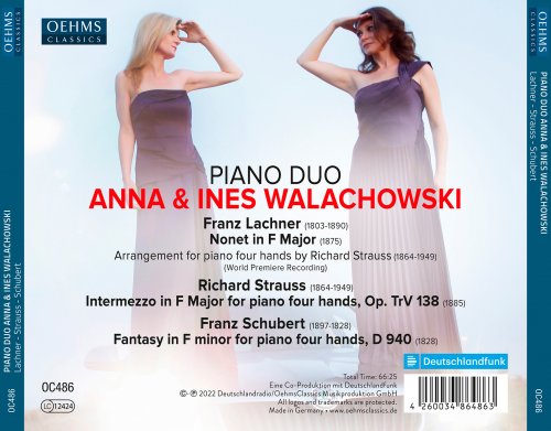 Anna Walachowski, Ines Walachowski - Lachner, R. Strauss & Schubert: Works for Piano Duet (2022) [Hi-Res]