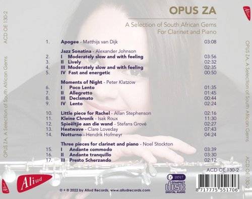 Danrè Strydom - OPUS ZA, A Selection of South African Gems For Clarinet and Piano (2022)