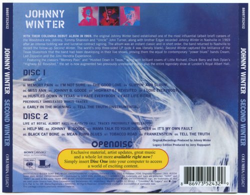 Johnny Winter - Second Winter (2CD Legacy Edition) (1969 Remaster) (2004) CD-Rip