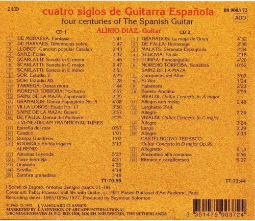 Alirio Diaz - Four centuries of the Spanish Guitar (1992) [2CD]