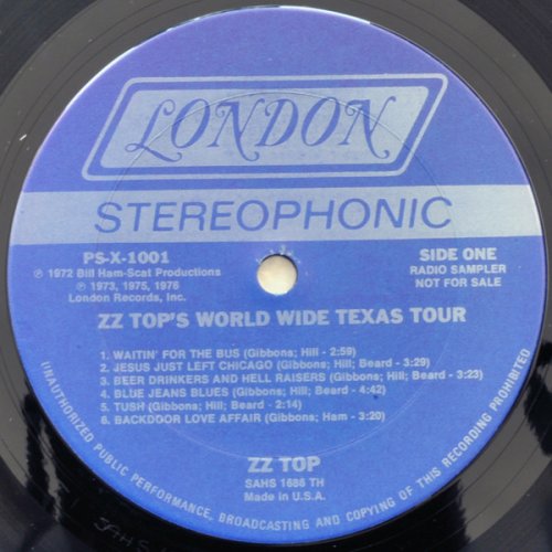 ZZ Top ‎- ZZ Top's Worldwide Texas Tour (1976) LP