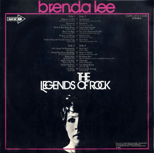 Brenda Lee - The Legends Of Rock (1973) LP