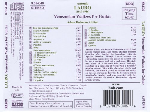 Adam Holzman - Antonio Lauro: Venezuelan Waltzes for Guitar (2000)