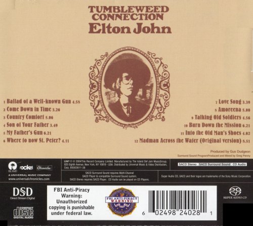 Elton John - Tumbleweed Connection (1970) [2004 DSD64]