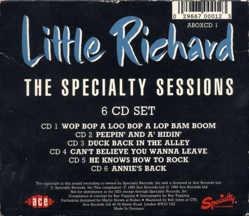 Little Richard - The Specialty Sessions (1989) [6CD Box Set]