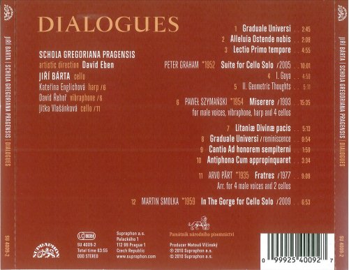Jiří Bárta, Schola Gregoriana Pragensis - Dialogues (2010)