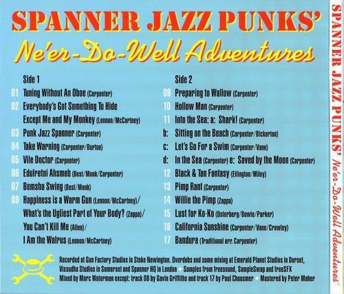 Spanner Jazz Punks - Ne'er-Do-Well Adventures (2014)