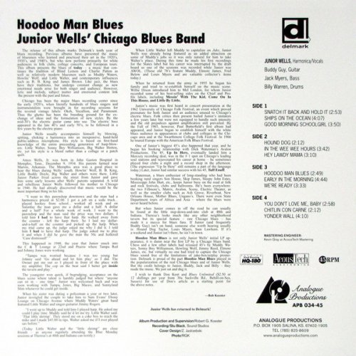 Junior Wells' Chicago Blues Band With Buddy Guy ‎- Hoodoo Man Blues (1965) LP