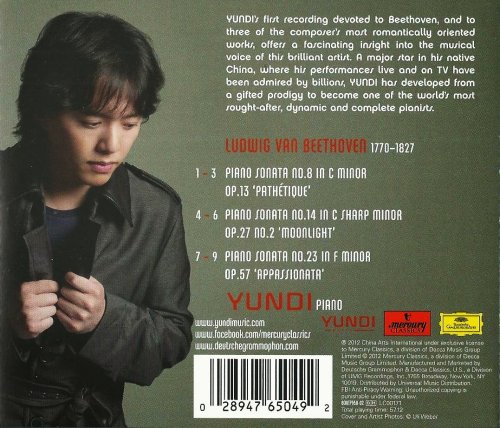 Yundi Li - Beethoven: Pathétique, Moonlight, Appassionata (2012) CD-Rip