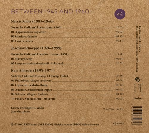 Gustav Frielinghaus & Jaan Ots - Between 1945 and 1960: Albrecht, Schweppe, Seiber (2022) [Hi-Res]