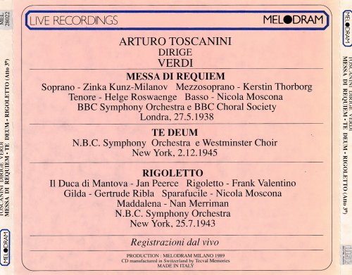 Arturo Toscanini - Dirige Verdi (1989) [2CD]