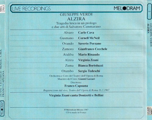 Franco Capuana - Verdi: Alzira (1967) [2CD]