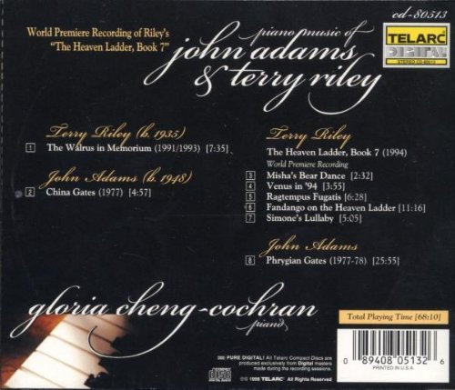 Gloria Cheng-Cochran - Piano music of John Adams and Terry Riley (1998)