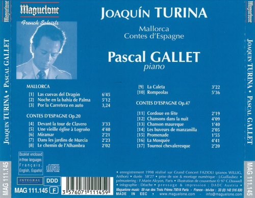 Pascal Gallet - Joaquin Turina: Mallorca, Cuentos de Espana (2002)