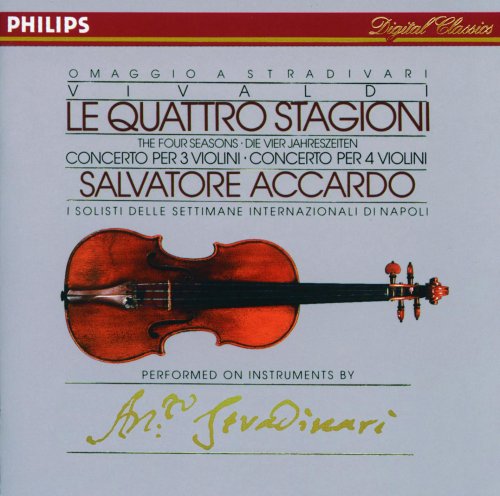 Naples Soloists, Salvatore Accardo - Vivaldi: The Four Seasons, Concertos for 3 & 4 Violins (1988)