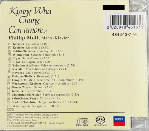 Kyung Wha Chung, Phillip Moll - Con Amore (1987) [2022 SACD]