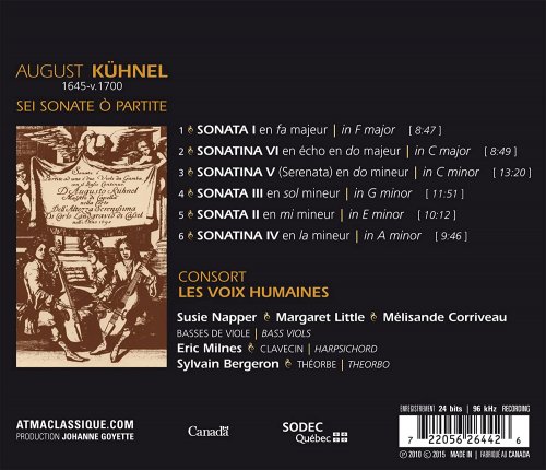 Les Voix Humaines - Kühnel: Sei sonate ò partite (2015) [Hi-Res]