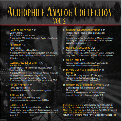 VA - Audiophile Analog Collection Vol. 2 (2020) [DSD256]