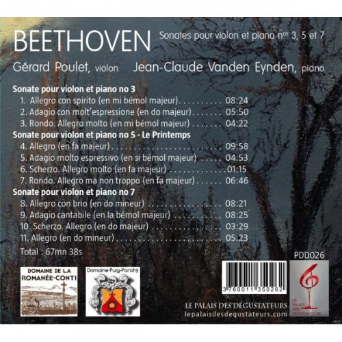Gérard Poulet, Jean-Claude Vanden Eynden - Beethoven (Sonates pour violon et piano) (2022) [Hi-Res]
