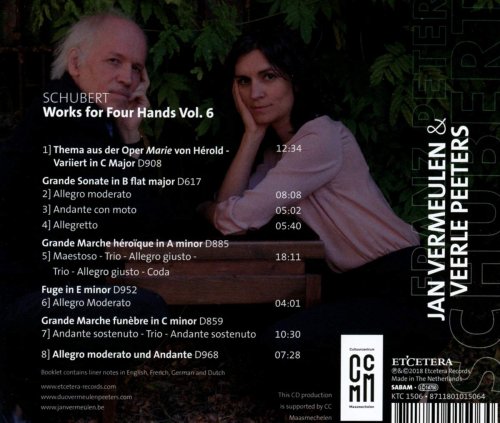 Jan Vermeulen, Veerle Peeters - Schubert: Works for Four Hands, Vol. 6 (2018)