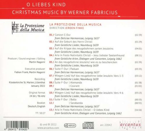 La Protezione della Musica, Jeroen Finke - Werner Fabricius: O liebes Kind (2022) [Hi-Res]