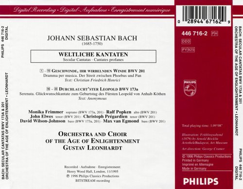 Orchestra of the Age of Enlightenment, Gustav Leonhardt - J.S. Bach: Secular Cantatas (1996) CD-Rip