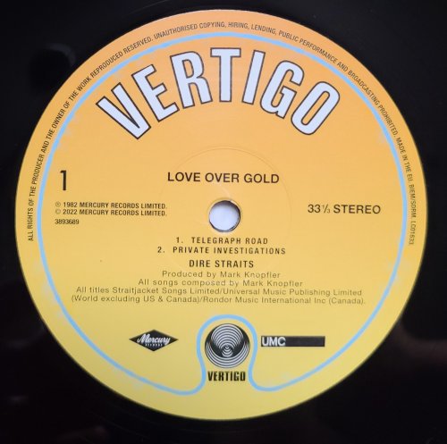 Dire Straits - Love Over Gold (2022) LP