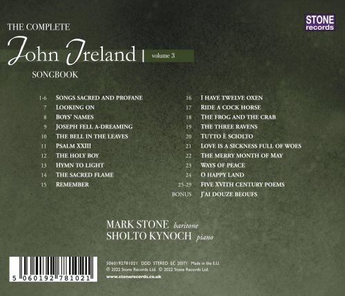 Mark Stone - The Complete John Ireland Songbook, Vol. 3 (2022)