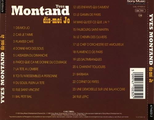 Yves Montand - Dis-Moi Jo (1974) CD-Rip