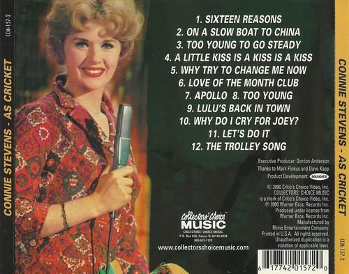 Connie Stevens - As 'Cricket' in the Warner Bros. Series 'Hawaiian Eye' (2001) CD Rip