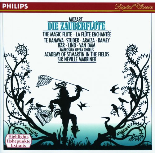 Academy of St Martin in the Fields, Sir Neville Marriner - Mozart: Die Zauberflöte, K620 (Highlights) (1990)