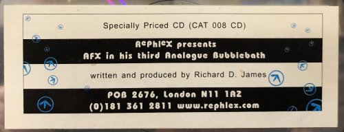 AFX - Analogue Bubblebath 3 (1997) CDRip FLAC