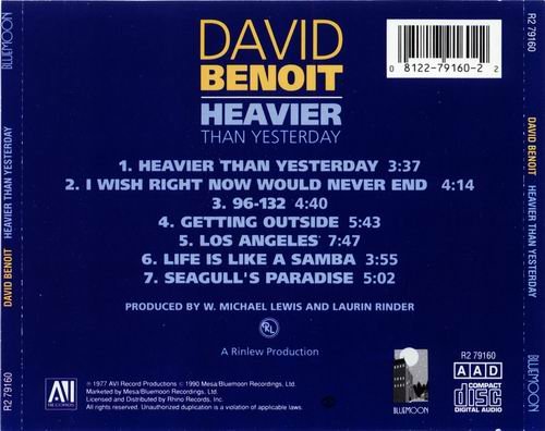 David Benoit - Heavier Than Yesterday (1977)