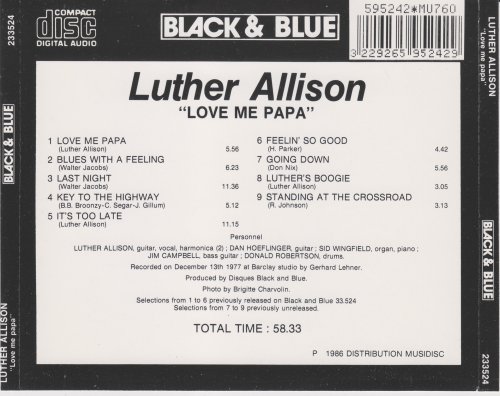 Luther Allison - Love Me Papa (1986)