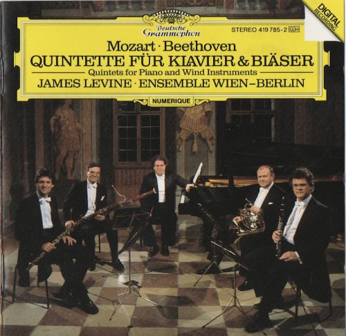 James Levine, Ensemble Wien-Berlin - Mozart, Beethoven: Quintette fur Klavier & Blaser (1987) CD-Rip