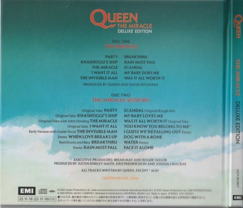 Queen - The Miracle (1989)  [2022 Deluxe Edition]