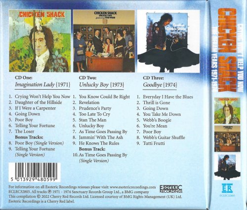 Chicken Shack - Crying Won't Help You Now: The Deram Years 1971-1974 (2022) {3CD Box Set, Remastered}