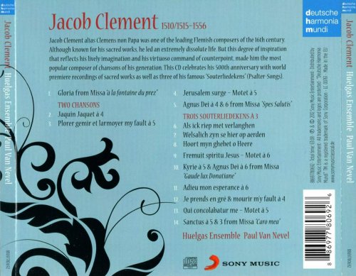 Huelgas Ensemble, Paul Van Nevel - Jacob Clement: Choral Works (2011)