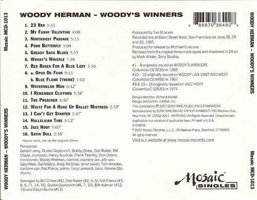 Woody Herman - Woody's Winners (2007)