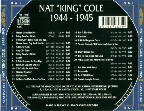 Nat "King" Cole - The Chronological Classics: 1944-1945 (1996)