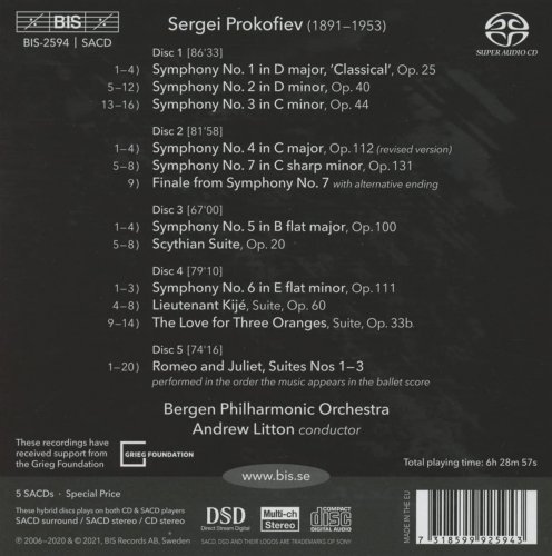 Andrew Litton - Prokofiev: The Symphonies (2021) [5xSACD Box Set]