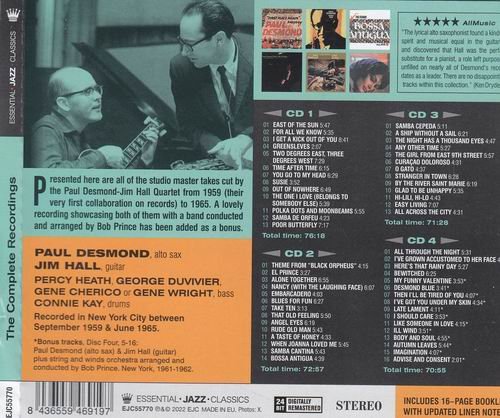 Paul Desmond,Jim Hall Quartet - Complete Recordings (2007) CD Rip