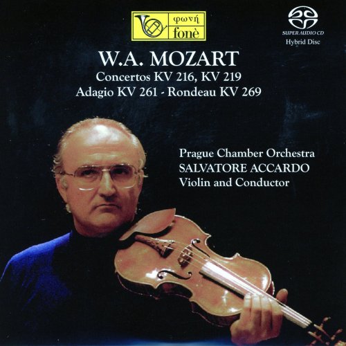 Prague Chamber Orchestra & Salvatore Accardo - W.A. Mozart: Concertos KV 216, KV 219 - Adagio KV 261 - Rondeau KV 269 (2022) [Hi-Res]